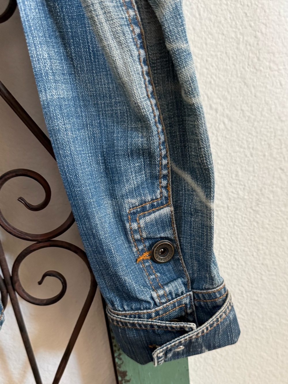 Mexx Belted Denim Jacket Y2K Fitted Jean Jacket US 2 - Picture 5 of 9